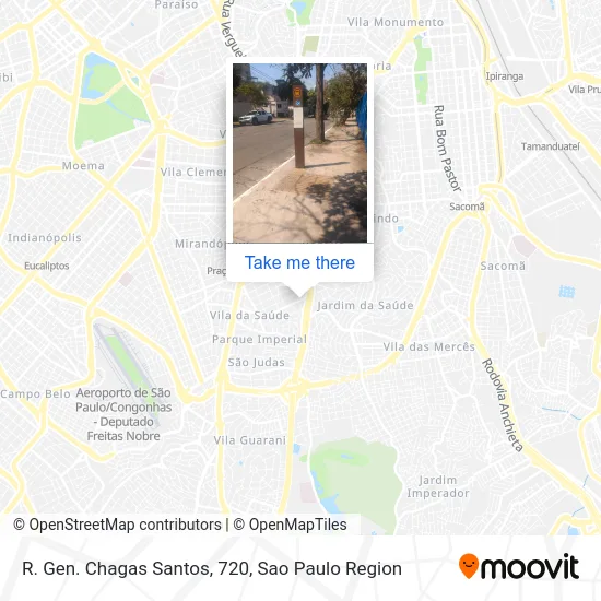R. Gen. Chagas Santos, 720 map