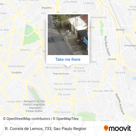 R. Correia de Lemos, 733 map