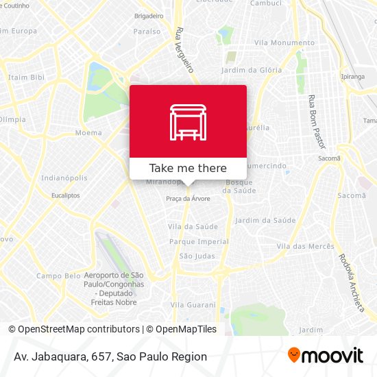 Mapa Av. Jabaquara, 657