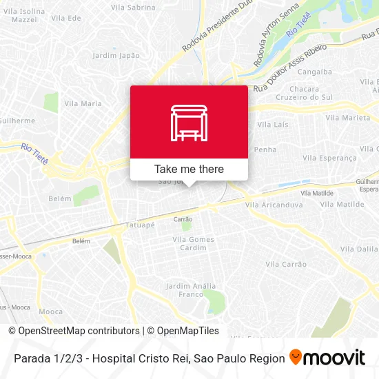 Parada 1 / 2/3 - Hospital Cristo Rei map