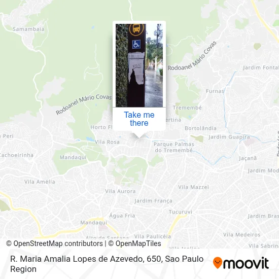 R. Maria Amalia Lopes de Azevedo, 650 map