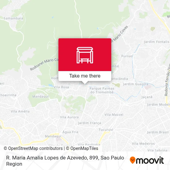 R. Maria Amalia Lopes de Azevedo, 899 map