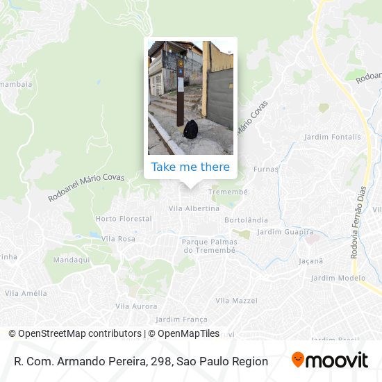 R. Com. Armando Pereira, 298 map