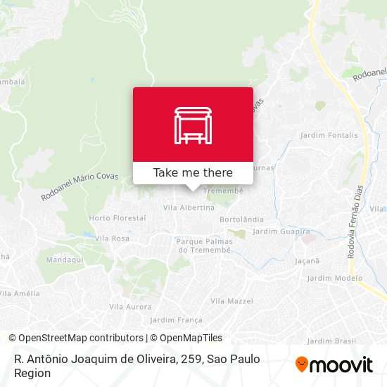 R. Antônio Joaquim de Oliveira, 259 map