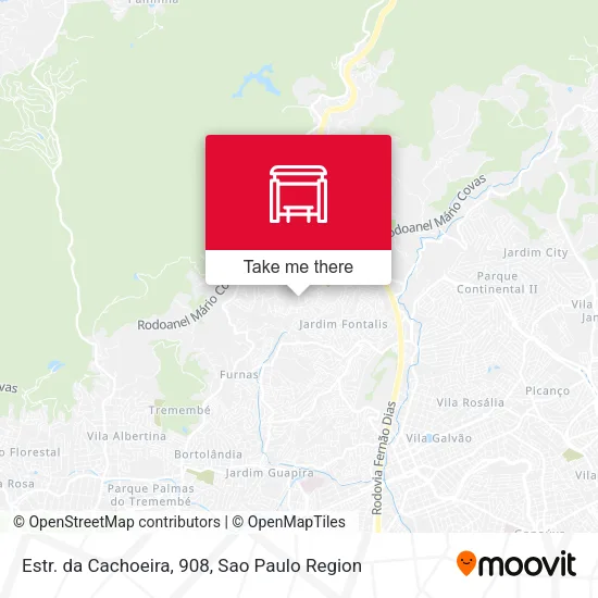 Estr. da Cachoeira, 908 map