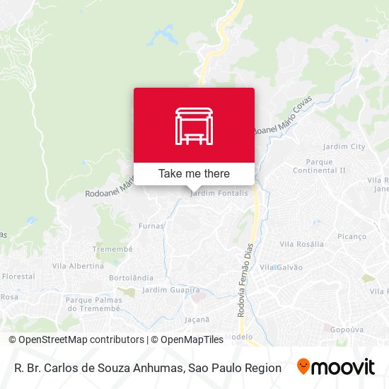 R. Br. Carlos de Souza  Anhumas map