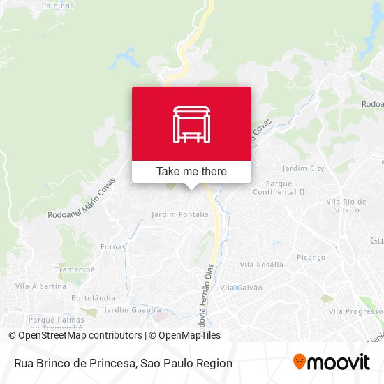 Rua Brinco de Princesa map