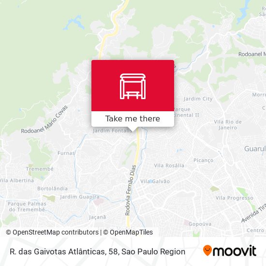 R. das Gaivotas Atlânticas, 58 map