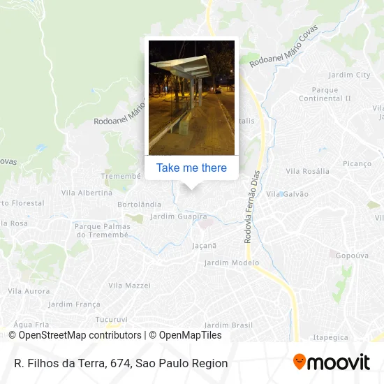 R. Filhos da Terra, 674 map