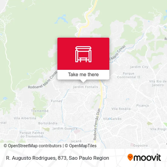 R. Augusto Rodrigues, 873 map