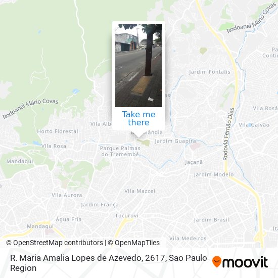 R. Maria Amalia Lopes de Azevedo, 2617 map
