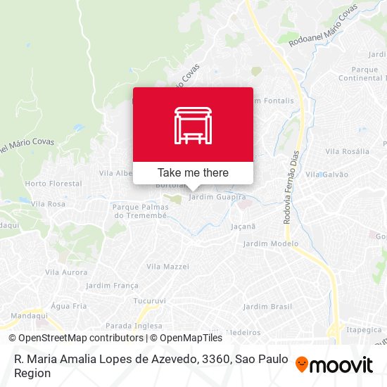 Mapa R. Maria Amalia Lopes de Azevedo, 3360