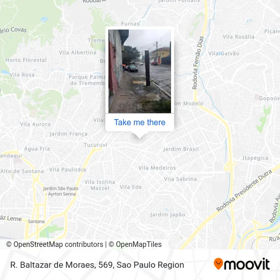 R. Baltazar de Moraes, 569 map