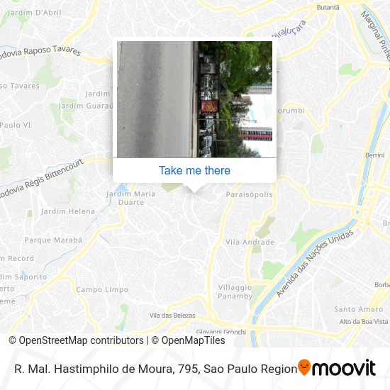 R. Mal. Hastimphilo de Moura, 795 map