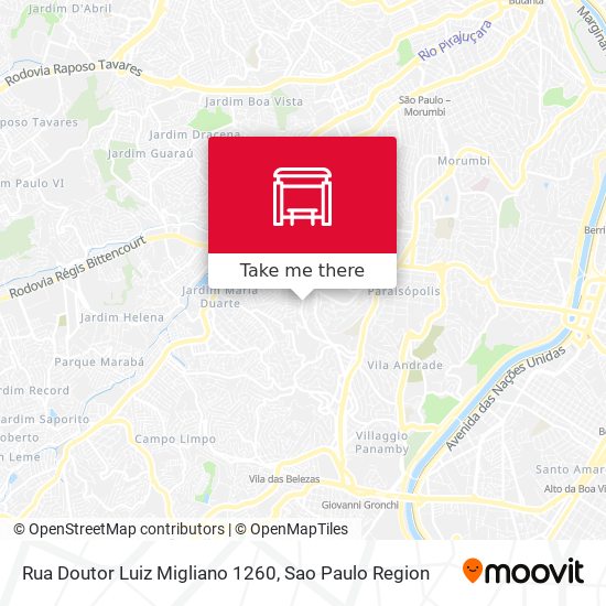 Rua Doutor Luiz Migliano 1260 map