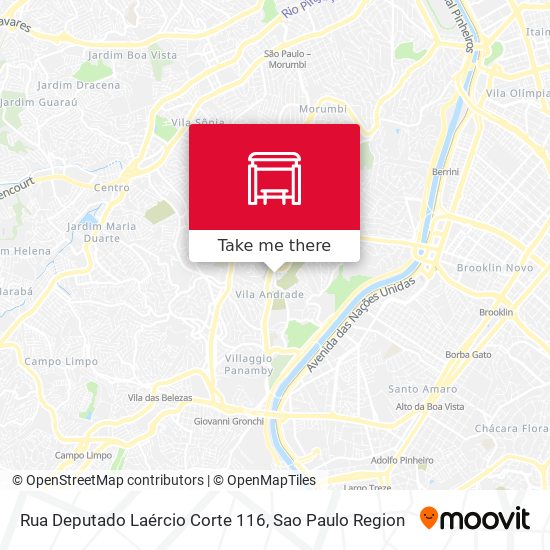Rua Deputado Laércio Corte 116 map