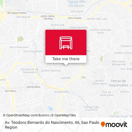 Mapa Av. Teodoro Bernardo do Nascimento, 46