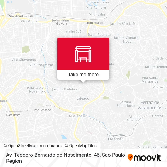 Av. Teodoro Bernardo do Nascimento, 46 map