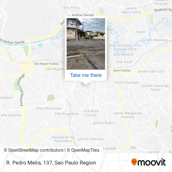 R. Pedro Meira, 137 map