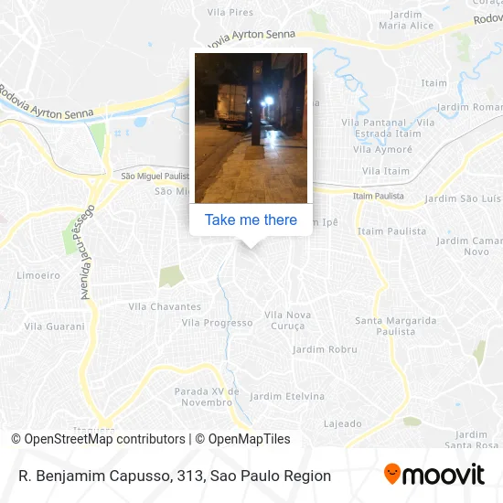 R. Benjamim Capusso, 313 map