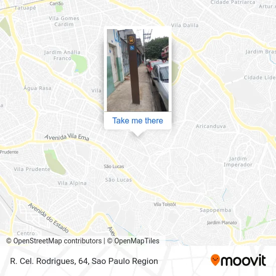 R. Cel. Rodrigues, 64 map