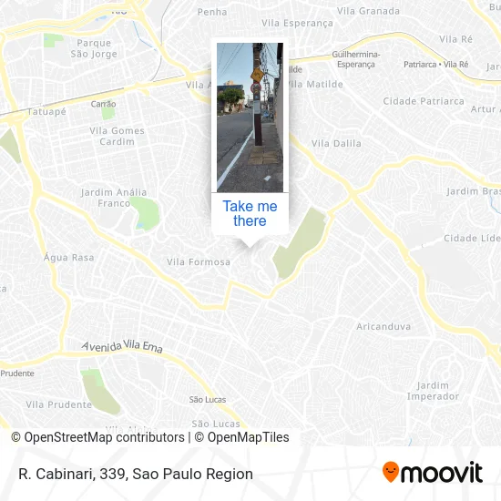 R. Cabinari, 339 map