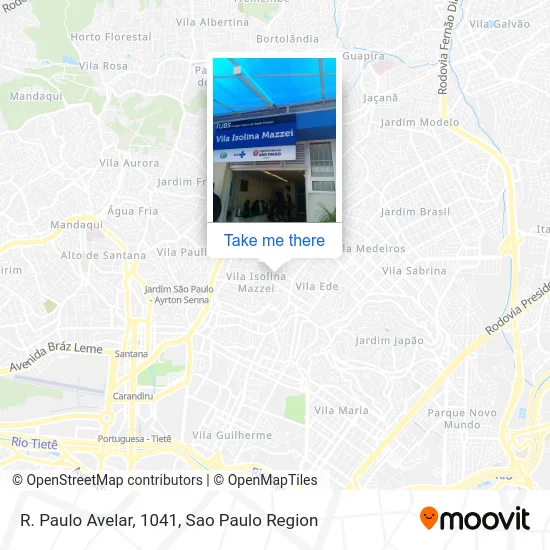 R. Paulo Avelar, 1041 map