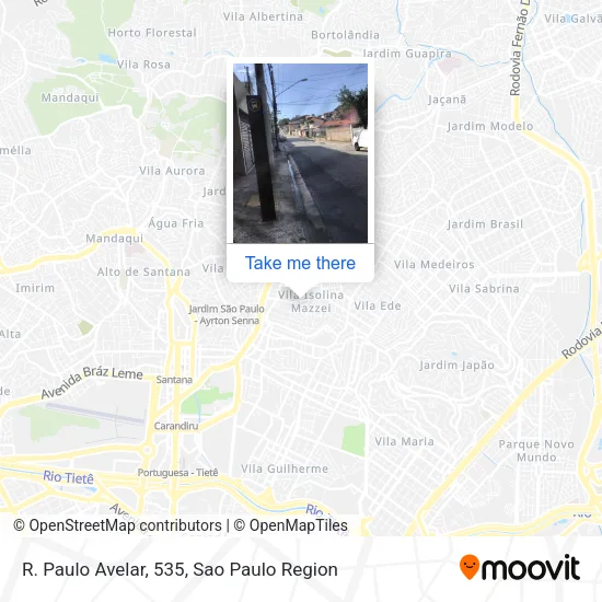 R. Paulo Avelar, 535 map