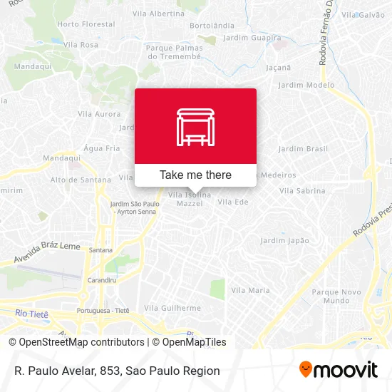 R. Paulo Avelar, 853 map