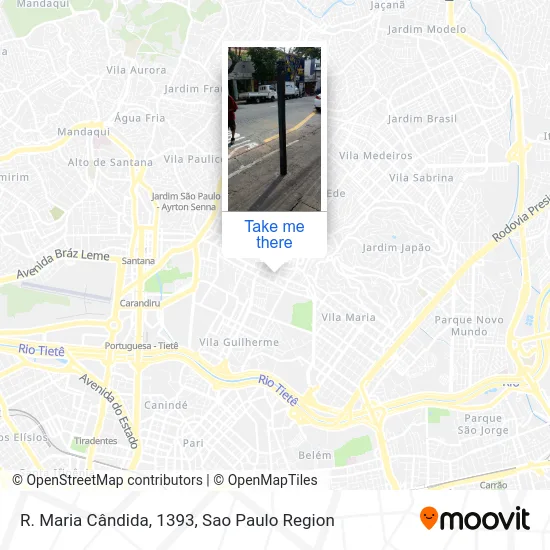 R. Maria Cândida, 1393 map