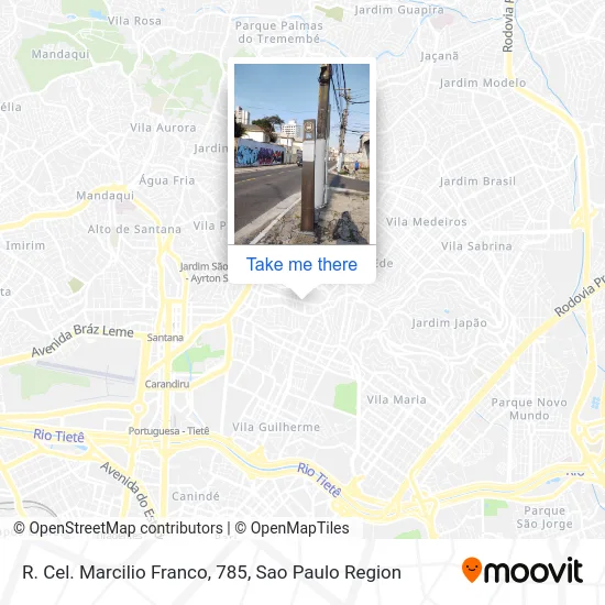 R. Cel. Marcilio Franco, 785 map