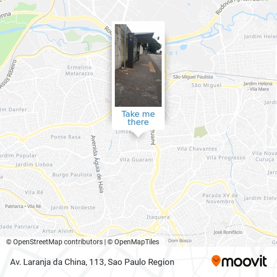 Av. Laranja da China, 113 map