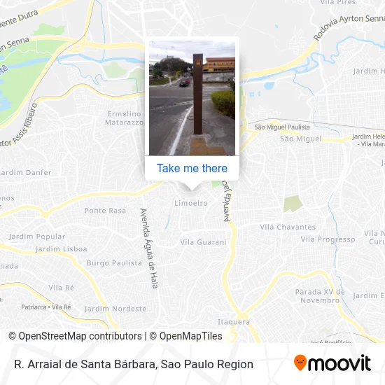 R. Arraial de Santa Bárbara map