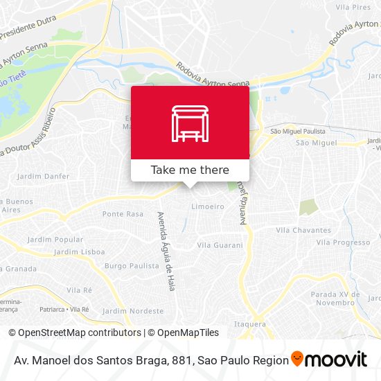 Av. Manoel dos Santos Braga, 881 map