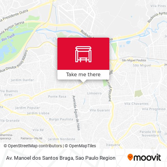 Mapa Av. Manoel dos Santos Braga