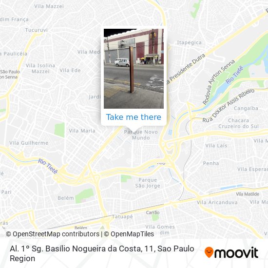 Mapa Al. 1º Sg. Basílio Nogueira da Costa, 11