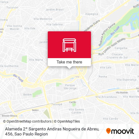 Alameda 2º Sargento Andiras Nogueira de Abreu, 456 map