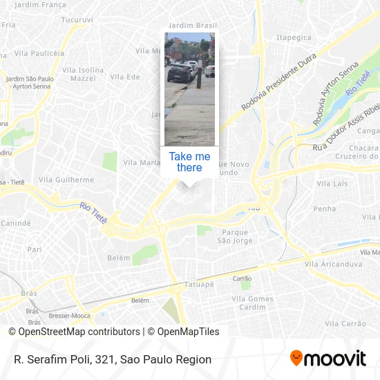 R. Serafim Poli, 321 map