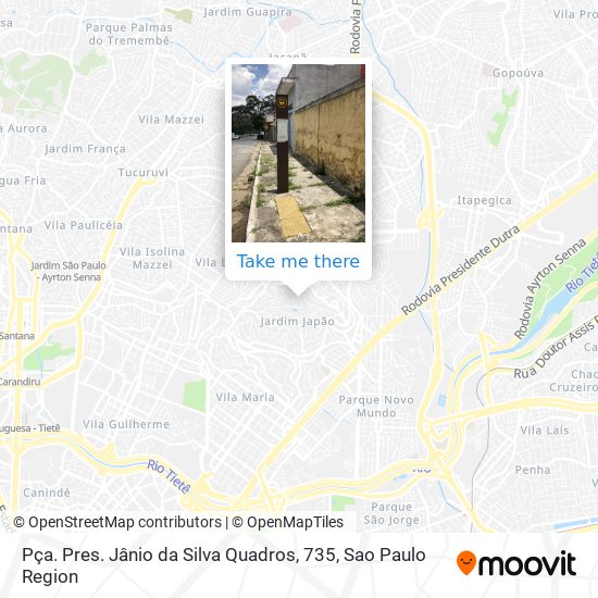Pça. Pres. Jânio da Silva Quadros, 735 map