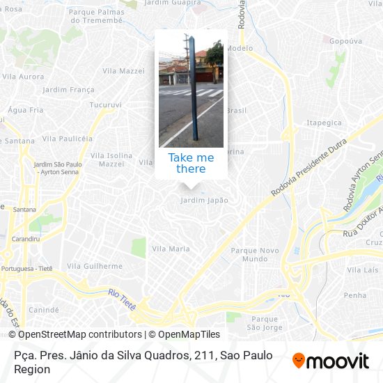 Pça. Pres. Jânio da Silva Quadros, 211 map