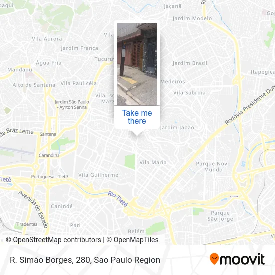 R. Simão Borges, 280 map