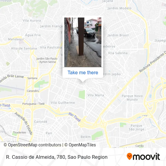 R. Cassio de Almeida, 780 map