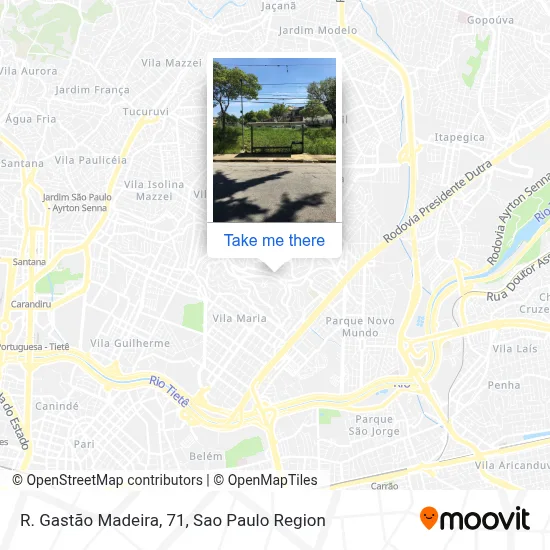 R. Gastão Madeira, 71 map