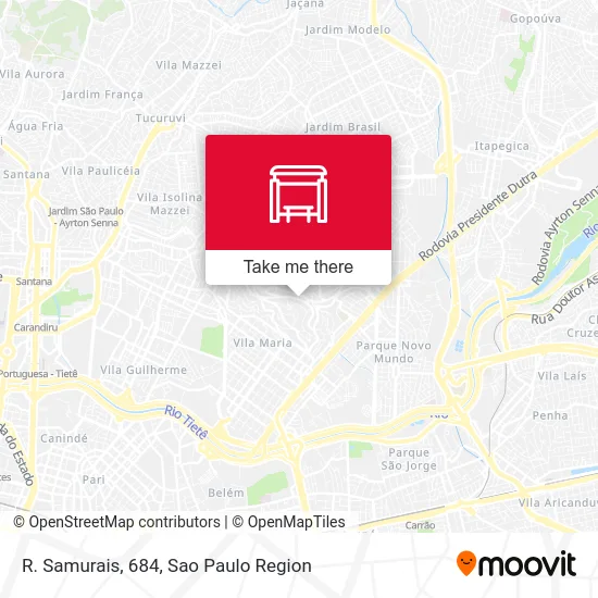 R. Samurais, 684 map