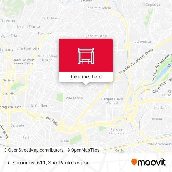 R. Samurais, 611 map