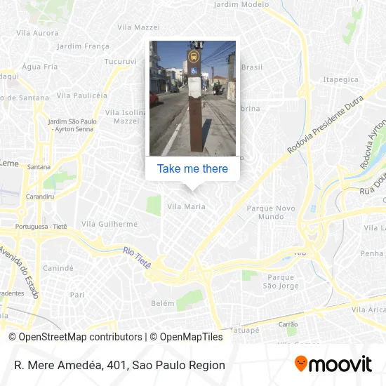 R. Mere Amedéa, 401 map