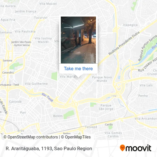 R. Araritáguaba, 1193 map