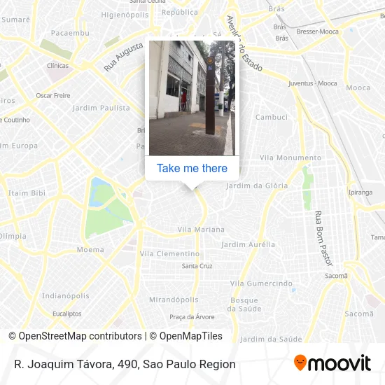 Mapa R. Joaquim Távora, 490