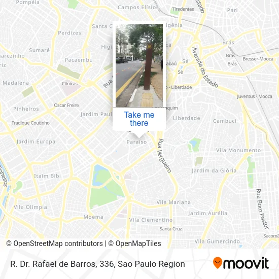 R. Dr. Rafael de Barros, 336 map