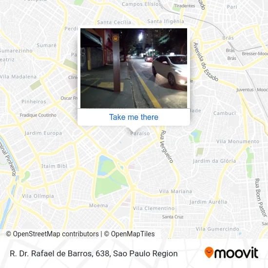 R. Dr. Rafael de Barros, 638 map